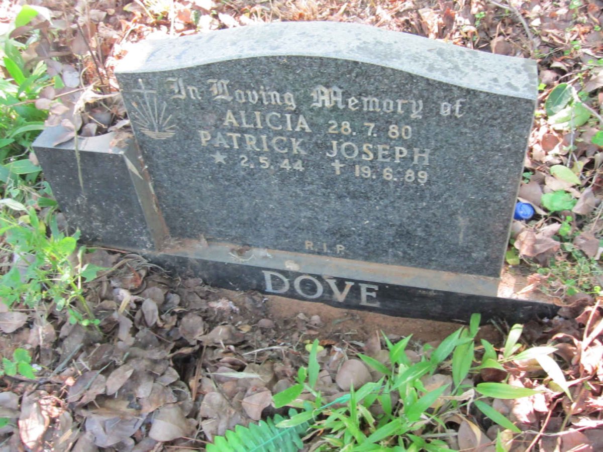 DOVE Patrick Joseph 1944-1989 :: DOVE Alicia 1980-