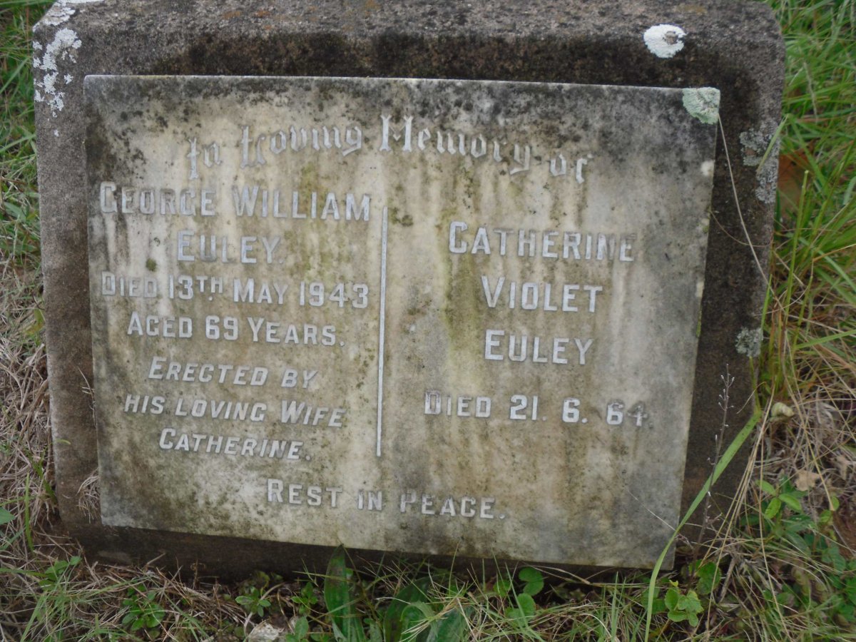 EULEY George William -1943 &amp; Catherine Violet -1964