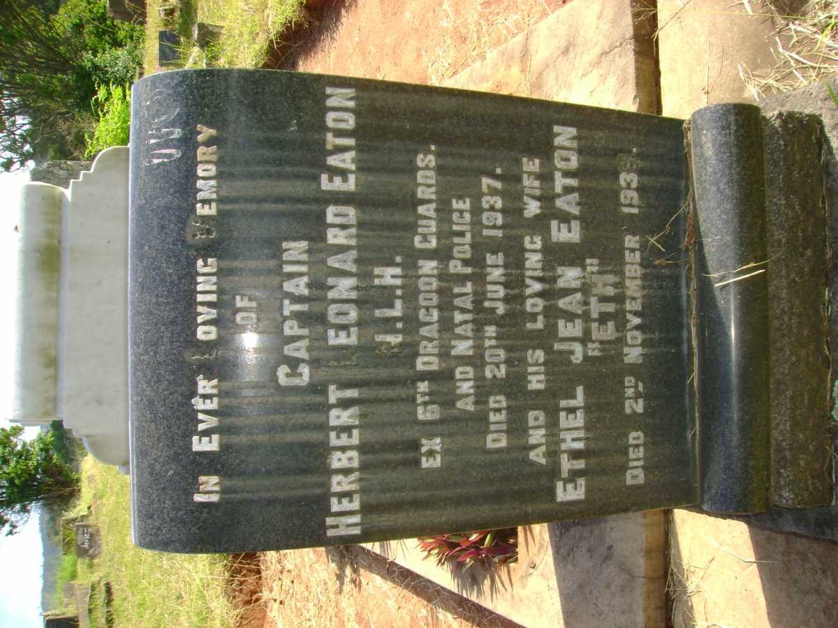 EATON Herbert Leonard -1937 &amp; Ethel Jean -1939