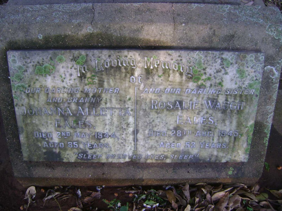 EALES Johanna Alletta -1944 :: EALES Rosalie Waugh -1945