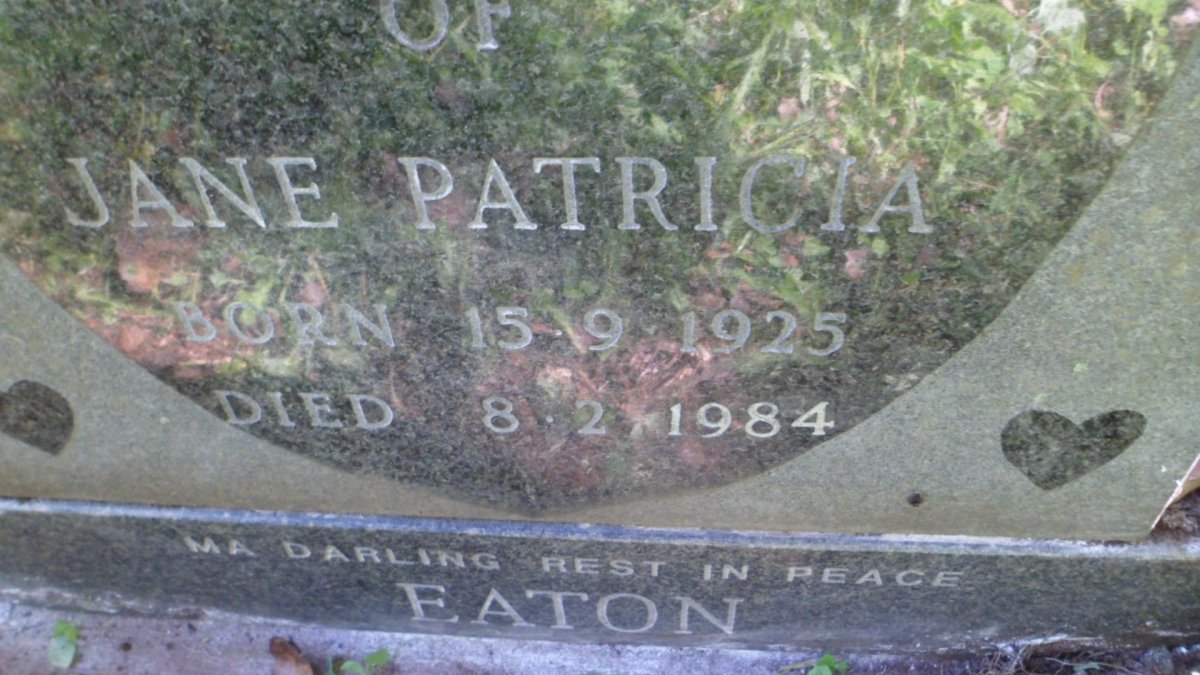 EATON Jane Patricia 1925-1984