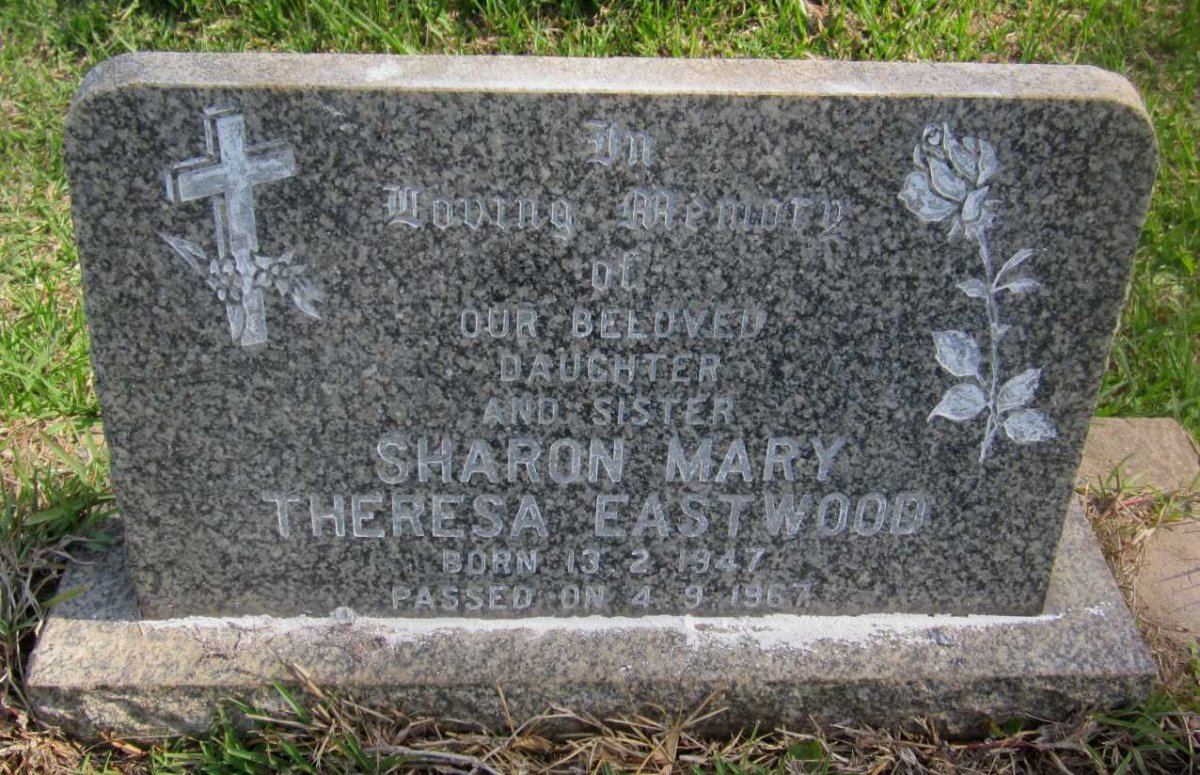 EASTWOOD Sharon Mary Theresa 1947-1967