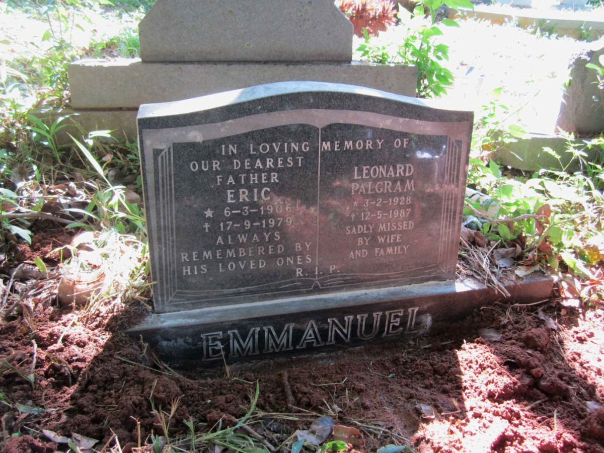 EMMANUEL Eric 1906-1979 ::  EMMANUEL Leonard Palgram 1928-1987