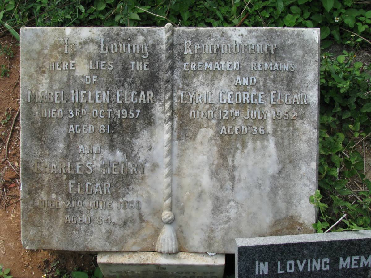 ELGAR Charles Henry -1960 &amp; Mabel Helen -1957 :: ELGAR Cyril George -1952