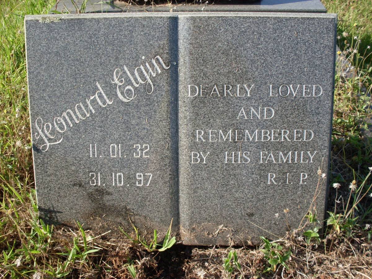 ELGIN Leonard 1932-1997