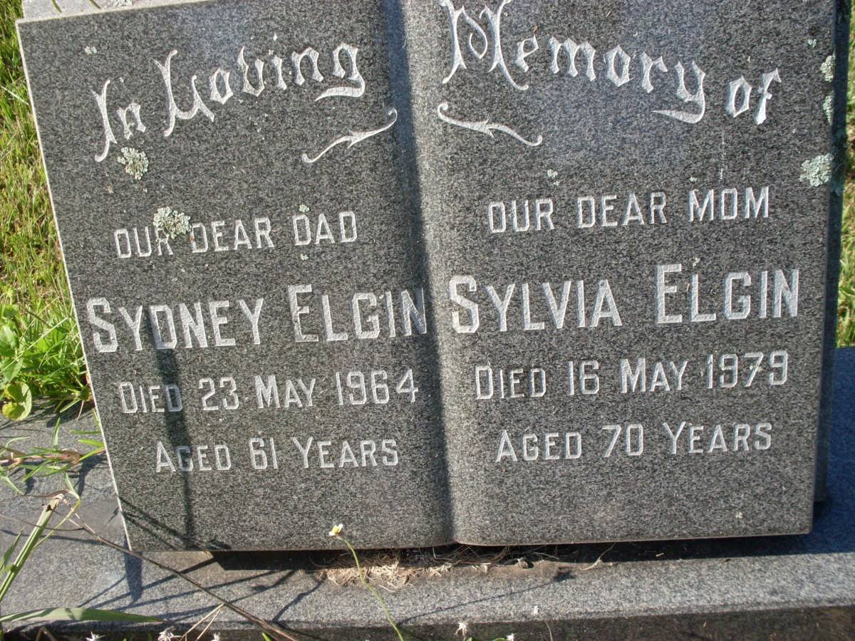 ELGIN Sydney -1964 &amp; Sylvia -1979 