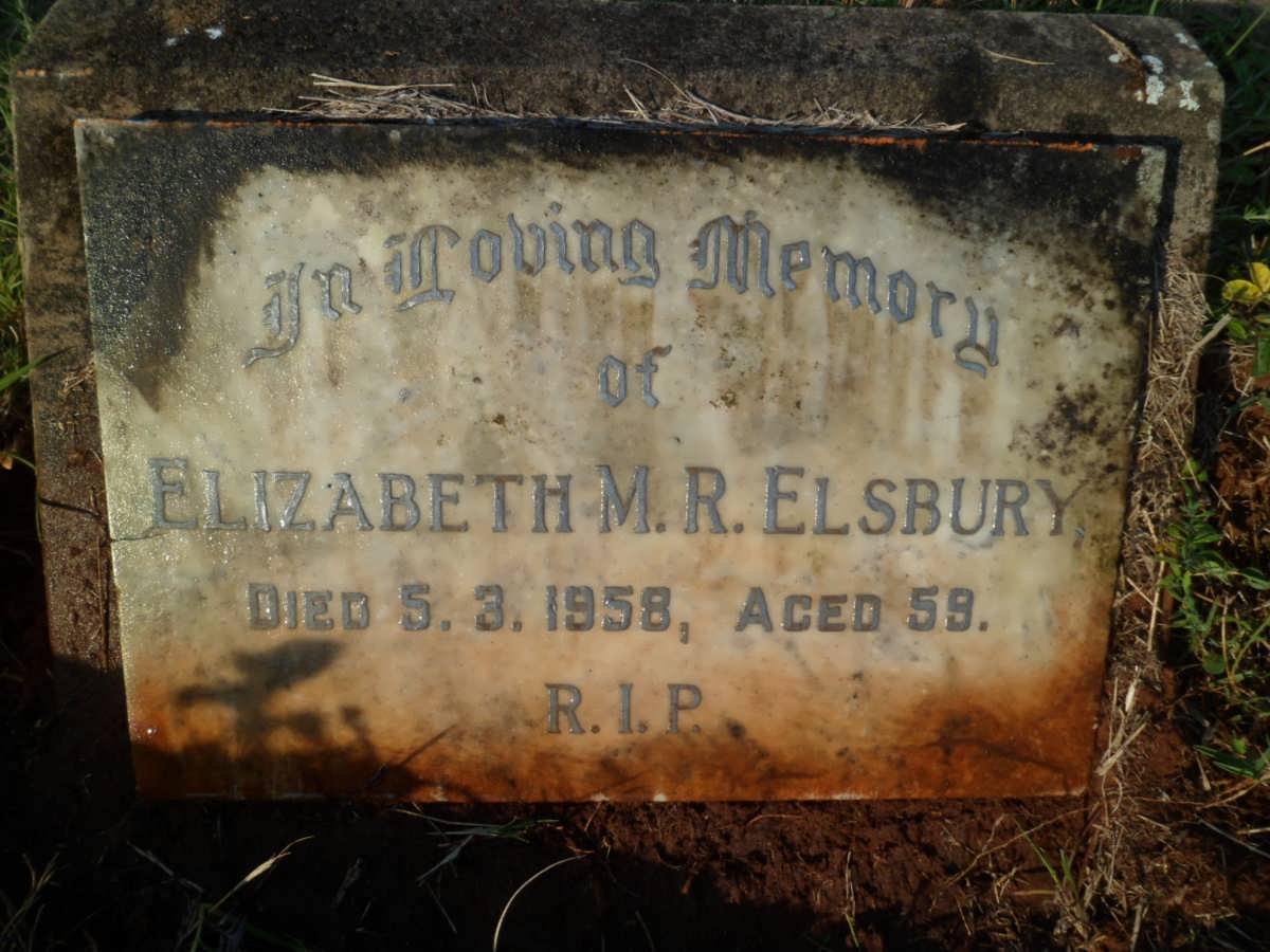 ELSBURY Elizabeth M.R. -1958