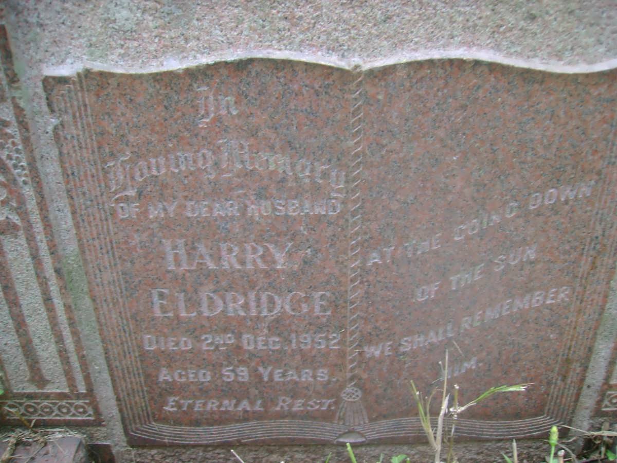 ELDRIDGE Harry -1952