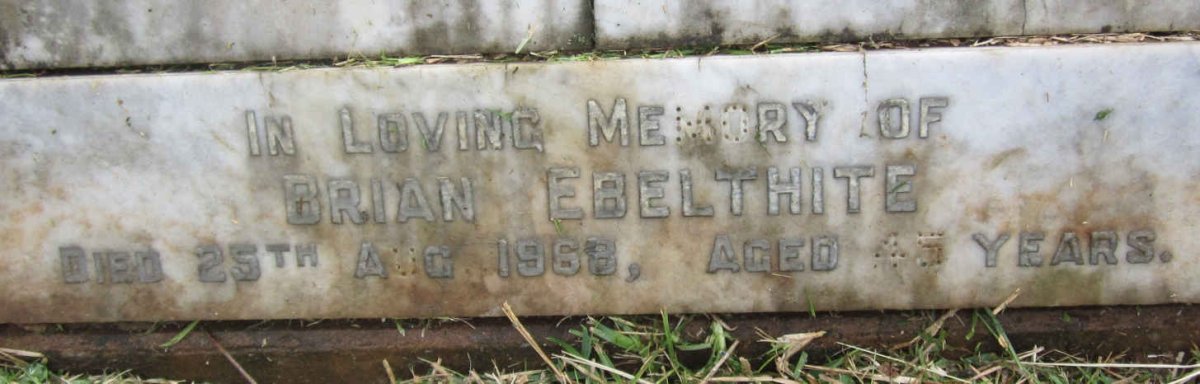EBELTHITE Brian -1968