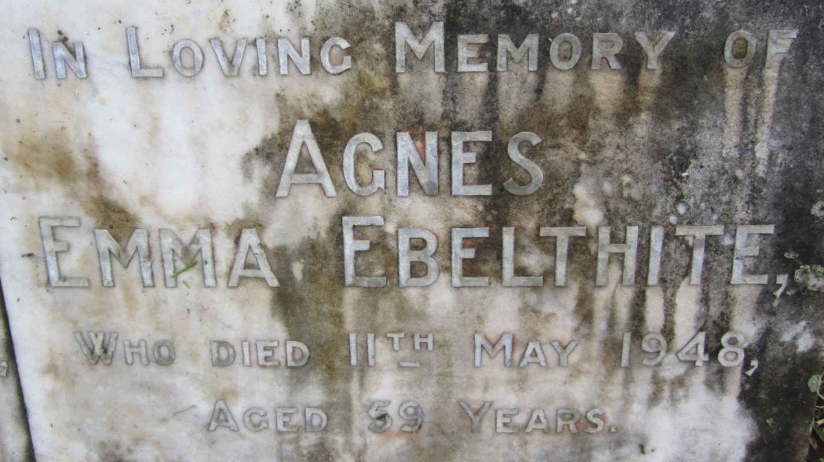 EBELTHITE Agnes Emma -1948