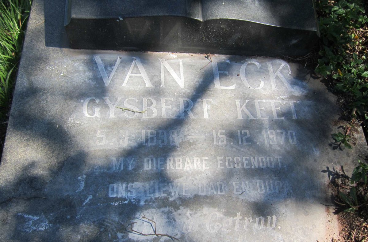 ECK Gysbert Keet, van 1898-1970
