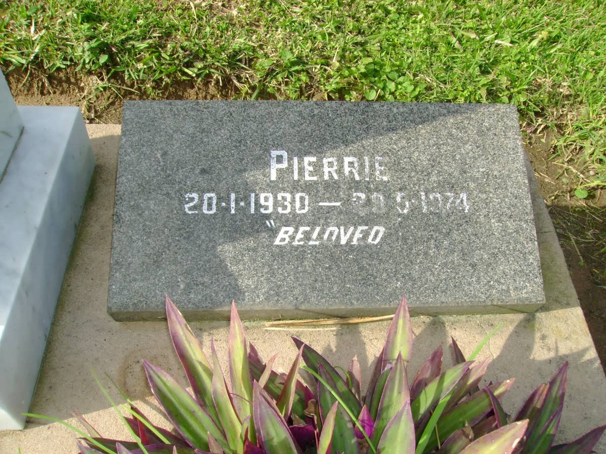 ECK Pierrie, van 1930-1974