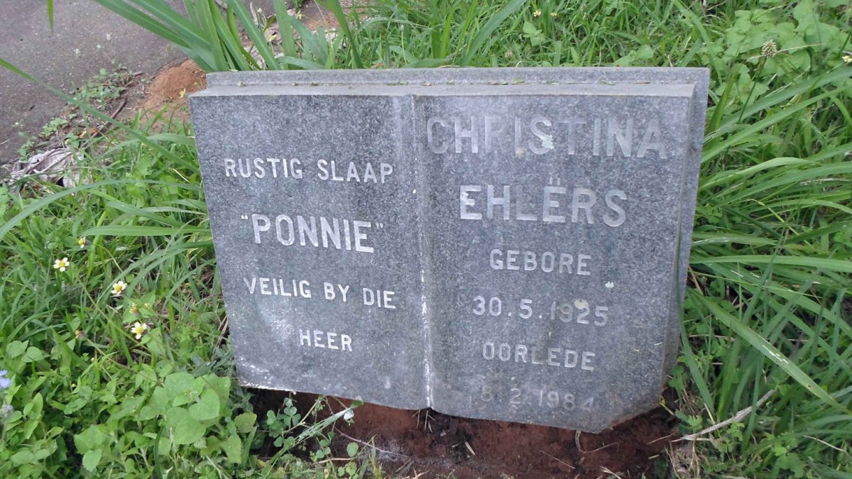 EHLERS Christina 1925-1984