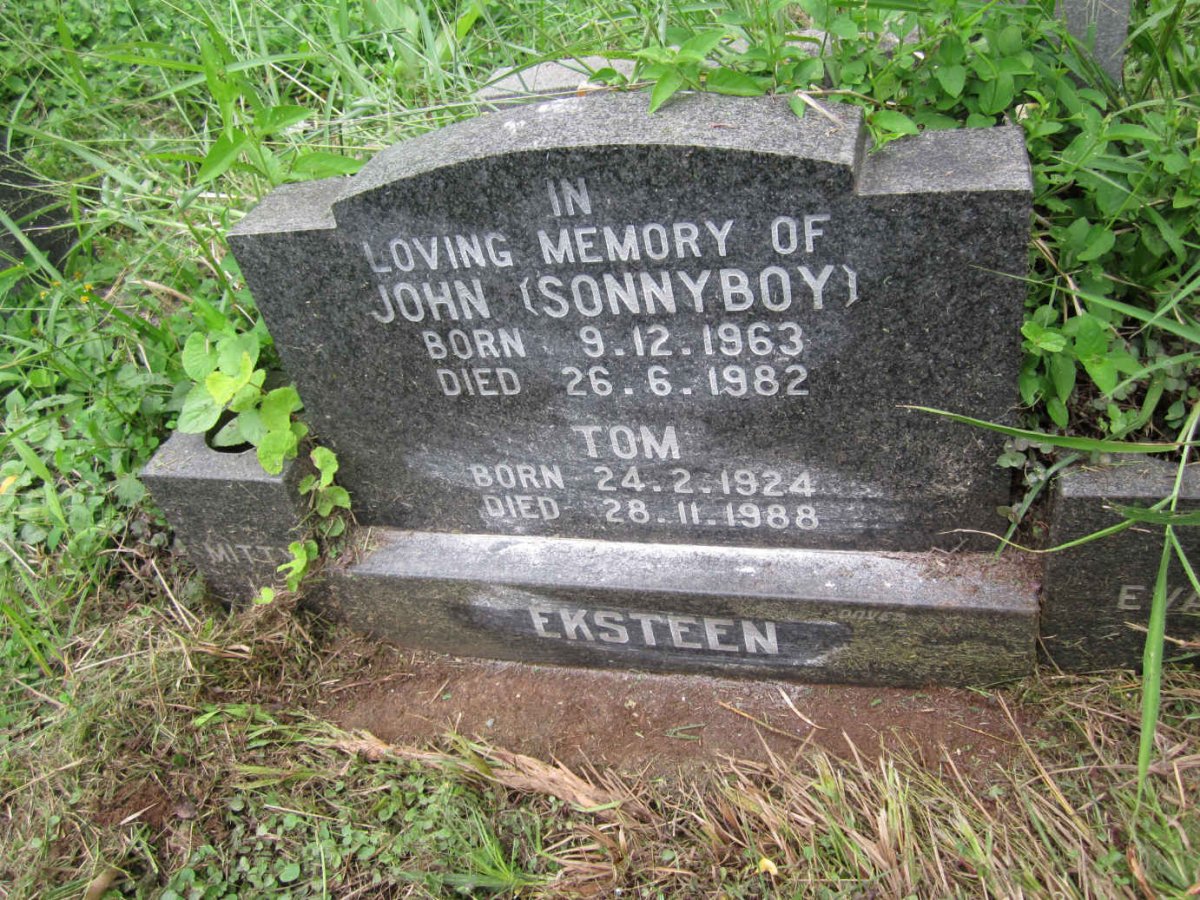 EKSTEEN John 1963-1982 :: EKSTEEN Tom 1924-1988