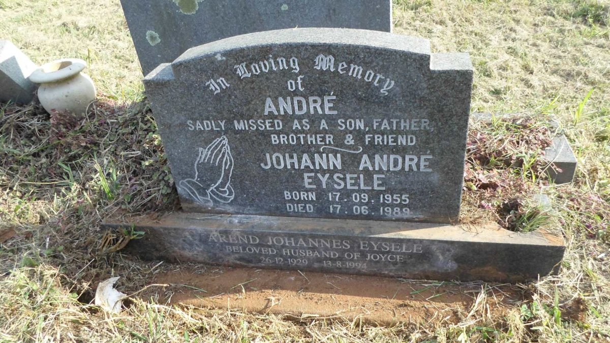 EYSELE Arend Johannes 1929-1994 :: EYSELE Johann Andre 1955-1989