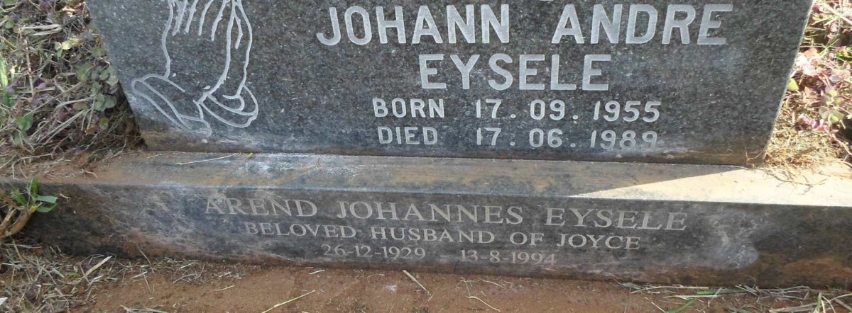 EYSELE Arend Johannes 1929-1994 :: EYSELE Johann Andre 1955-1989