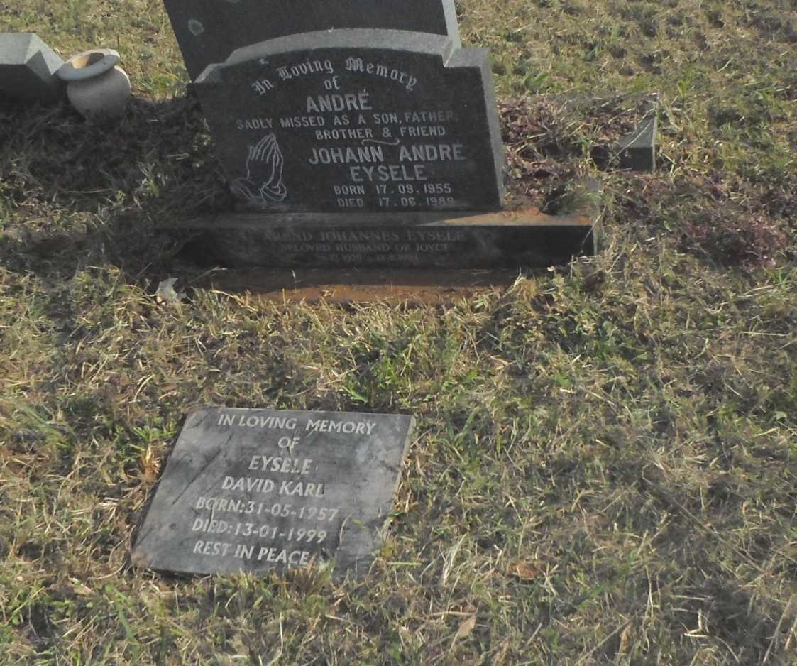 EYSELE Arend Johannes 1929-1994 :: EYSELE Johann Andre 1955-1989