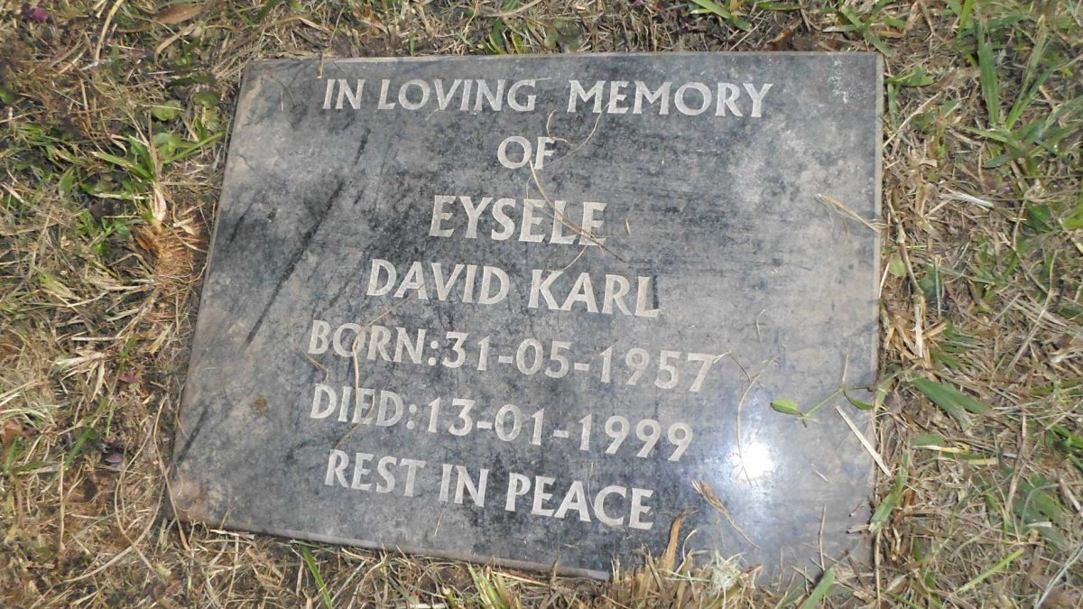 EYSELE David Karl 1957-1999
