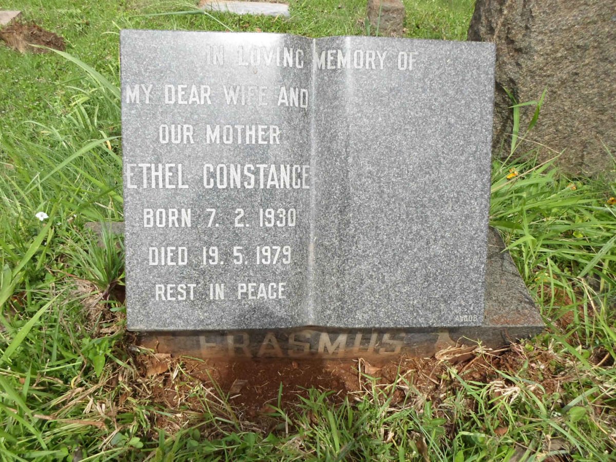 ERASMUS Ethel Constance 1930-1979