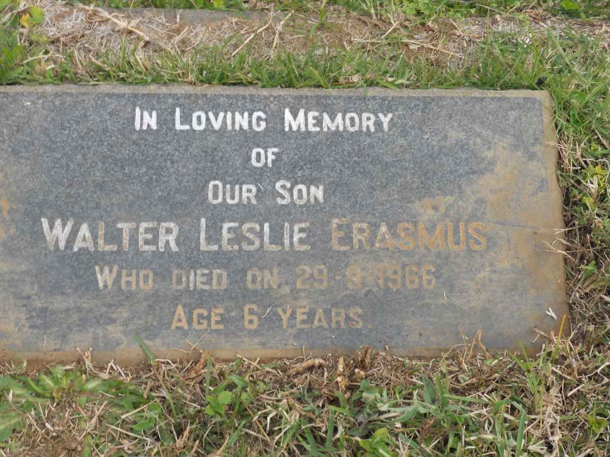ERASMUS Walter Leslie -1966