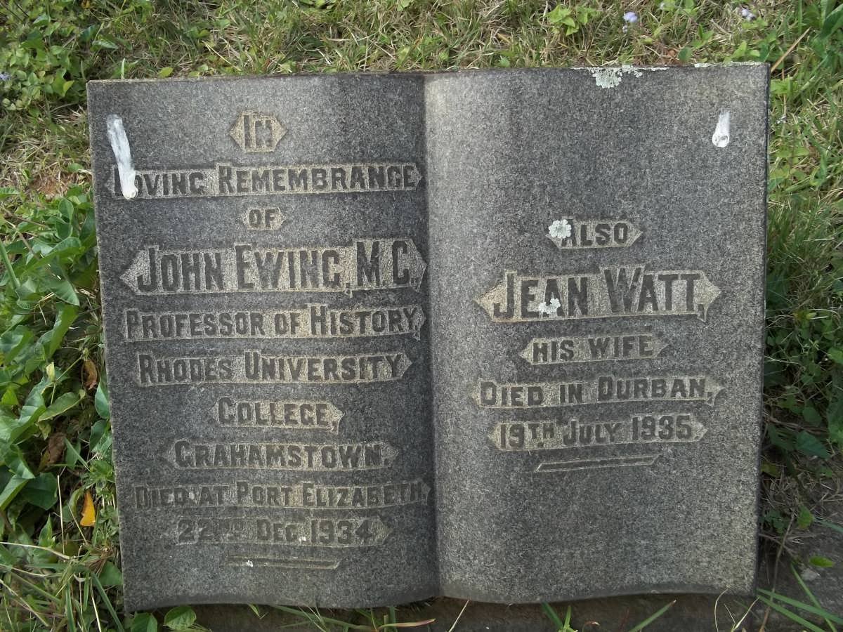 EWING John -1934 &amp; Jean WATT -1935