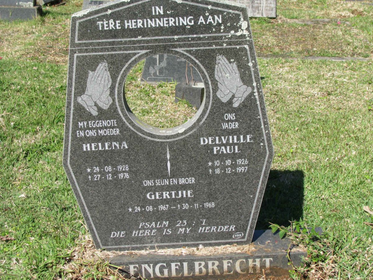ENGELBRECHT Delville Paul 1926-1997 &amp; Helena 1928-1976 :: ENGELBRECHT  1967-1968