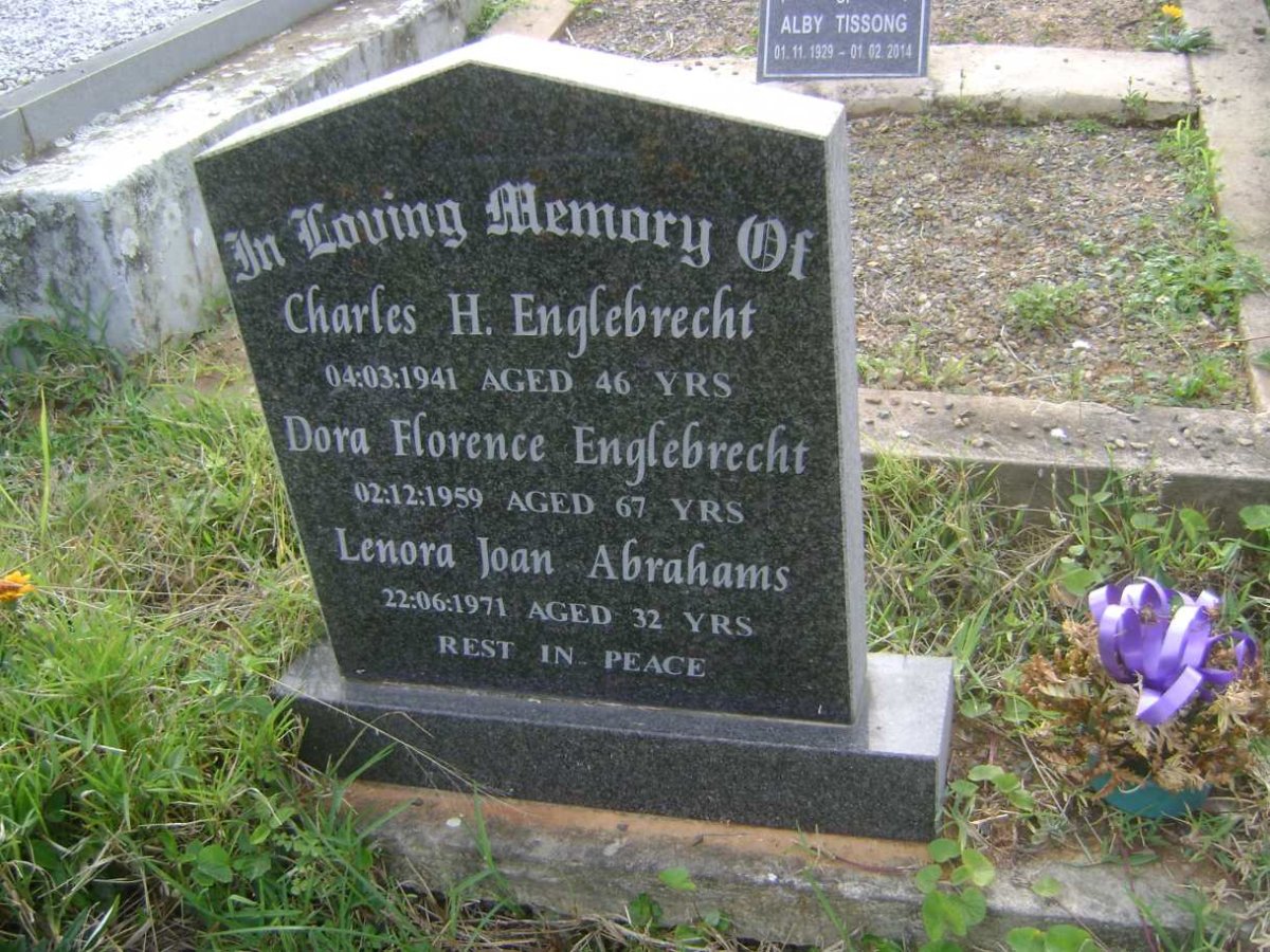ENGLEBRECHT Charles H. -1941 :: Dora Florence -1959 :: ABRAHAMS Lenora Joan -1971