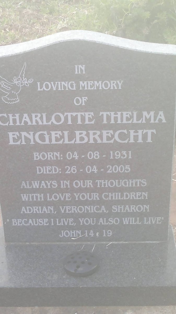 ENGELBRECHT Charlotte Thelma 1931-2005