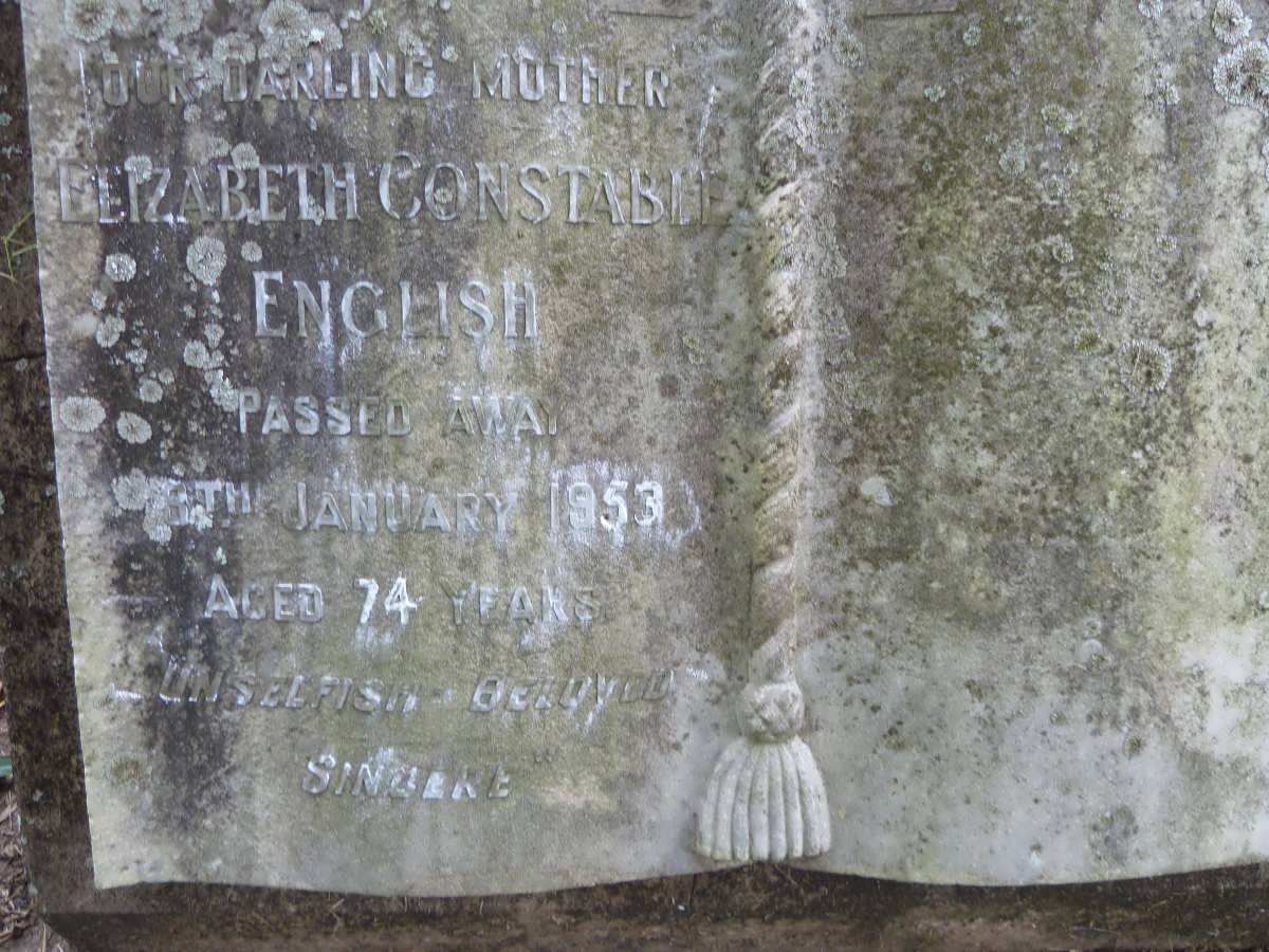 ENGLISH Elizabeth Constable -1953