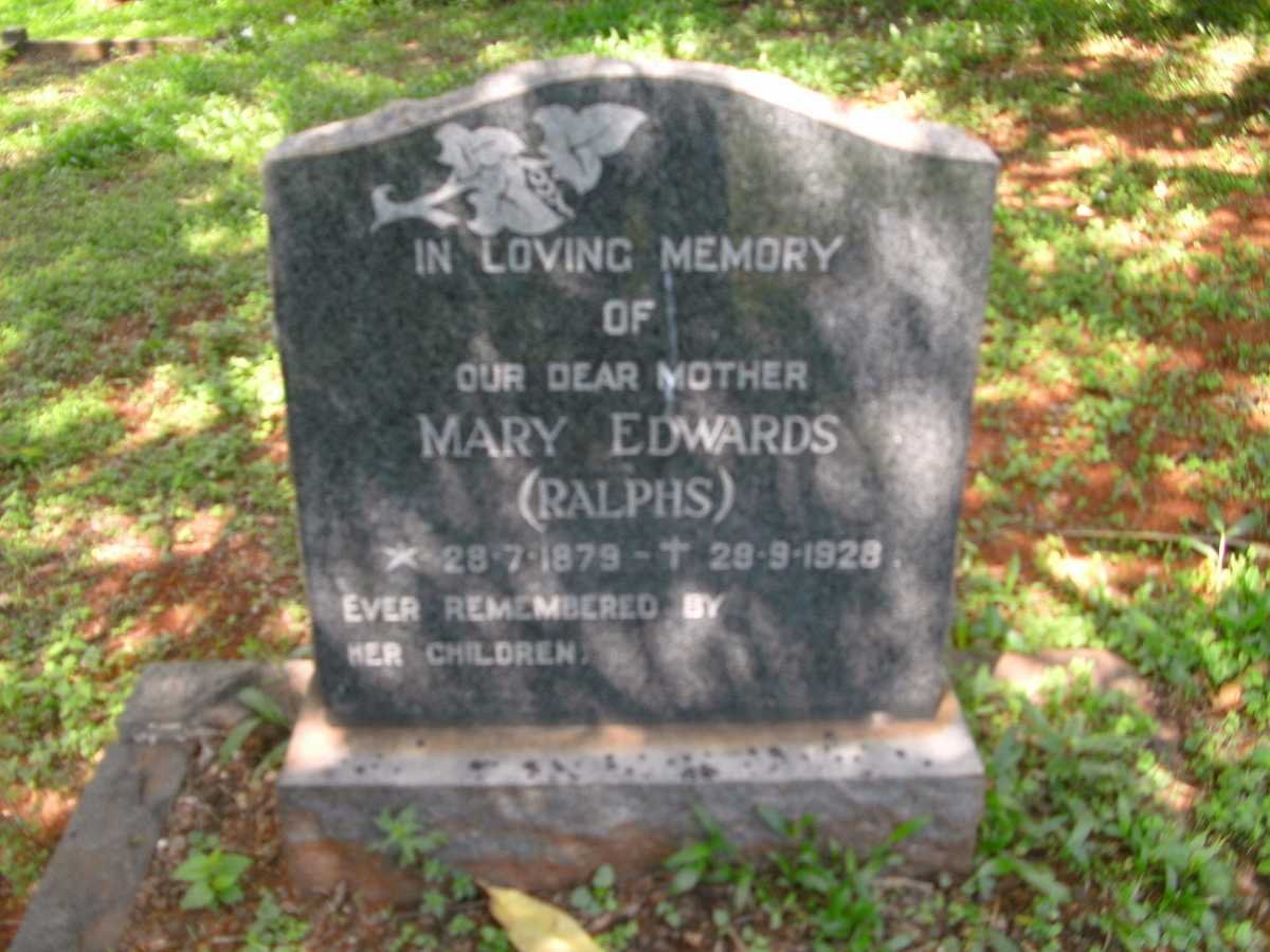 EDWARDS Mary nee RALPHS 1879-1928