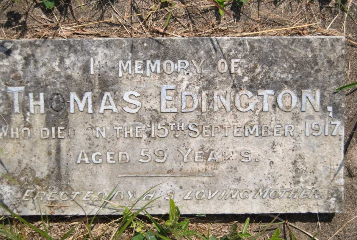 EDINGTON Thomas -1917
