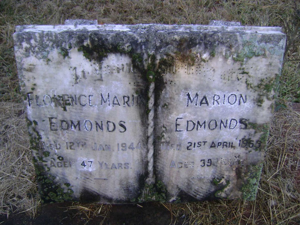 EDMONDS Florence Maria -1944 :: EDMONDS Marion -1963