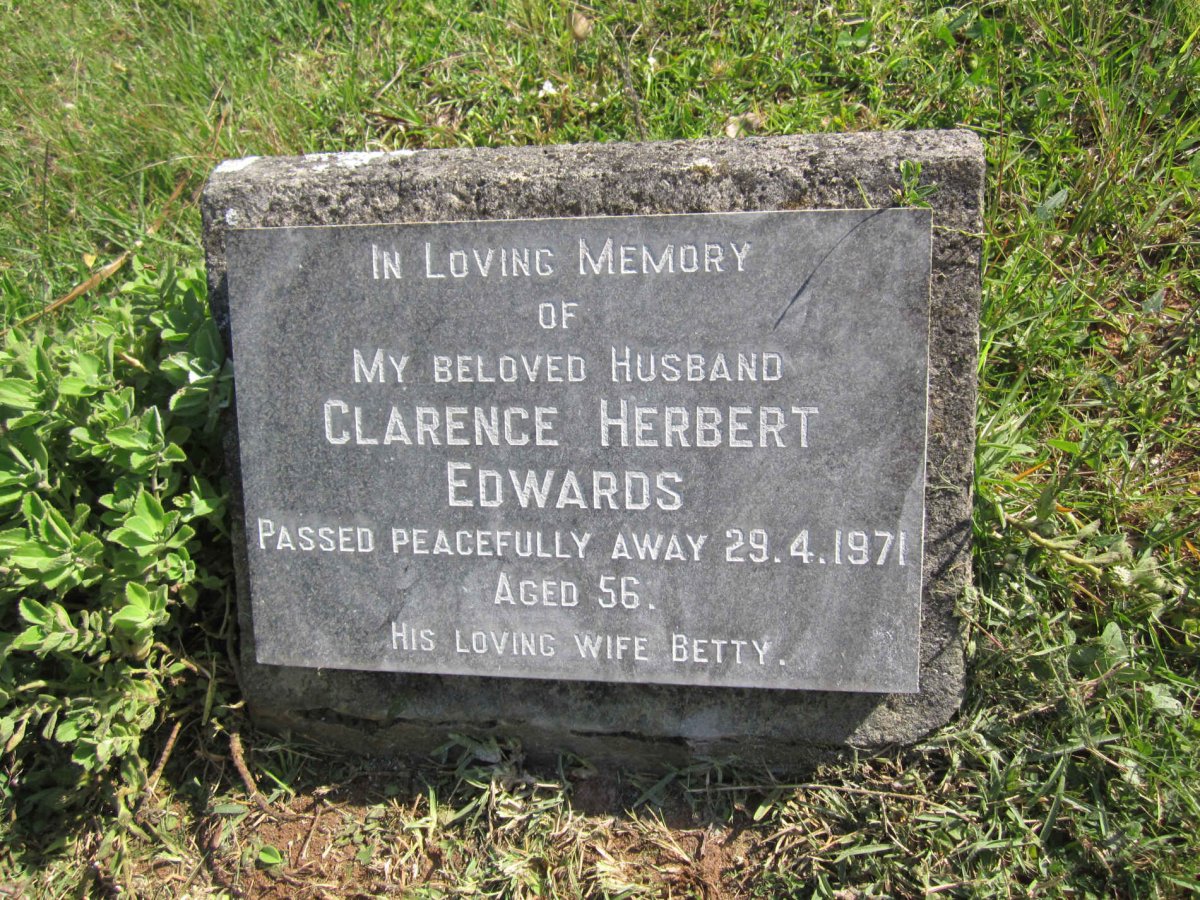 EDWARDS Clarence Herbert -1971