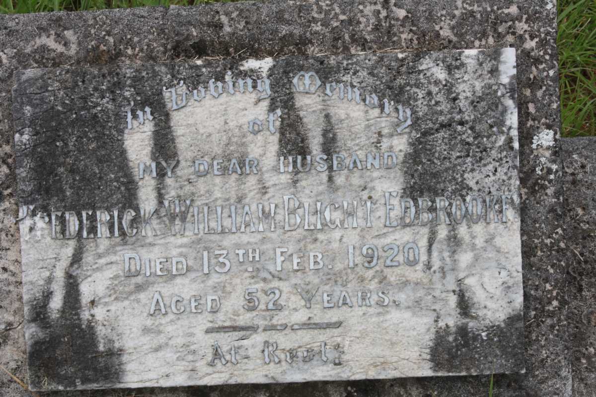 EDBROOKE Frederick William Blight -1920