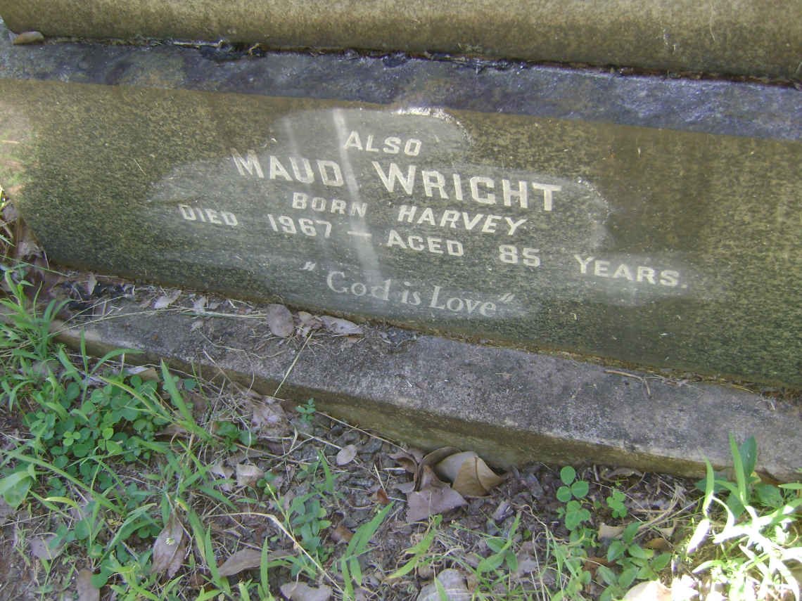 EDWARDS Emma Elizabeth nee HARVEY -1946 :: HARVEY Mary Jane -1963 :: WRIGHT Maud nee HARVEY -1967