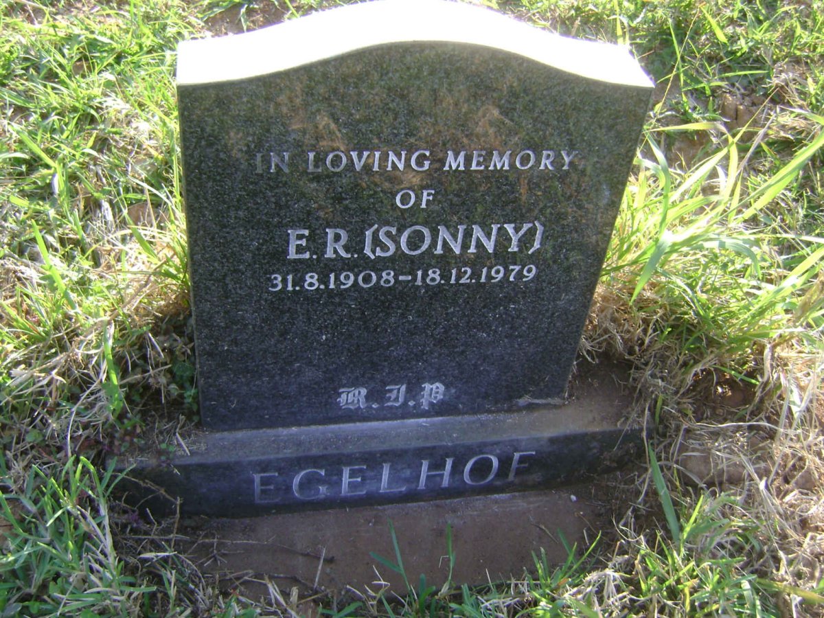 EGELHOF E.R. 1908-1979