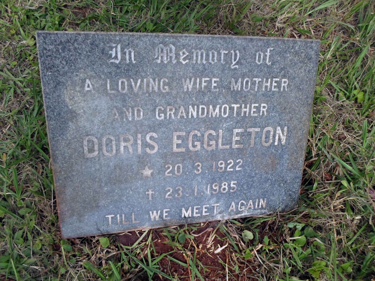 EGGLETON Doris 1922-1985