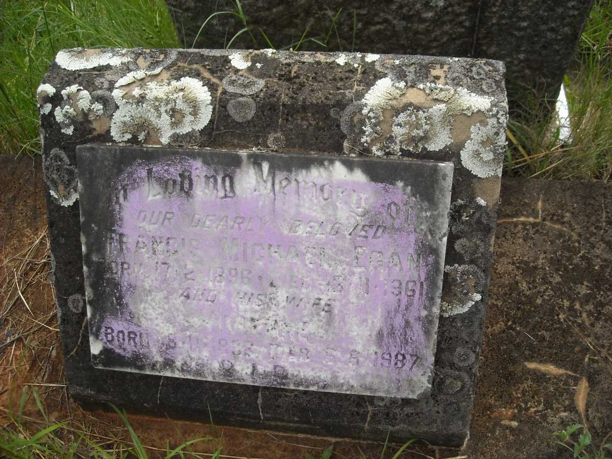 EGAN Francis Michael 1896-1961 &amp; Vivienne 1892-1987
