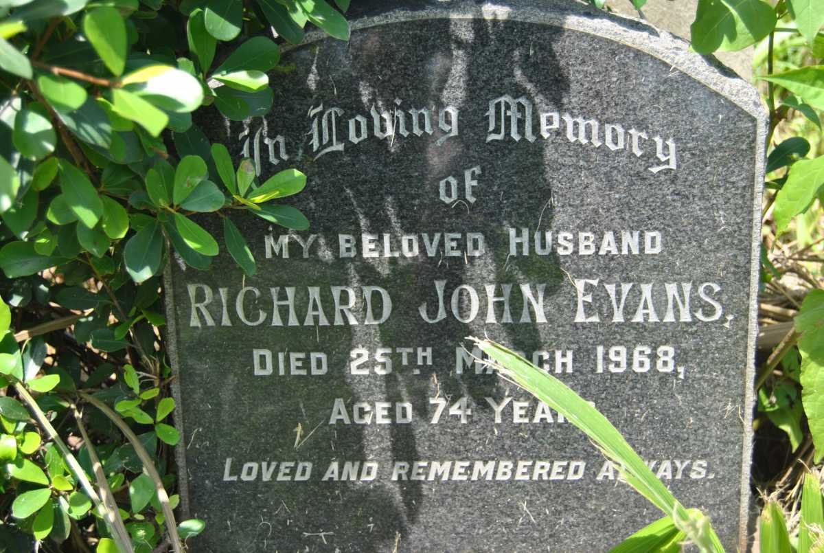EVANS Richard John -1968