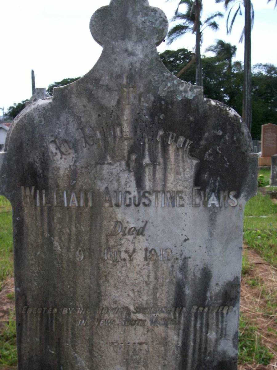 EVANS William Augustine -1913