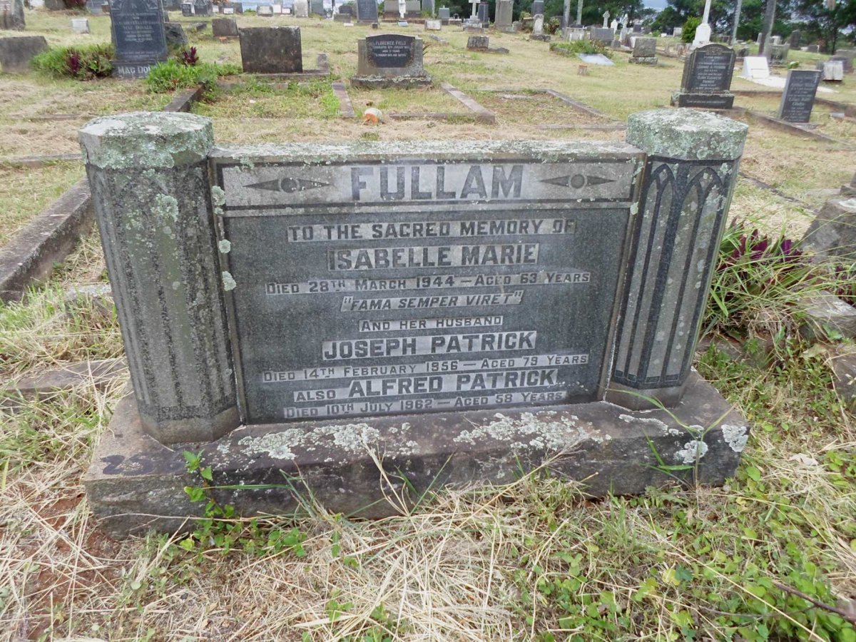 FULLAM Joseph Patrick -1956 &amp; Isabelle Marie -1944 :: FULLAM Alfred Patrick -1962