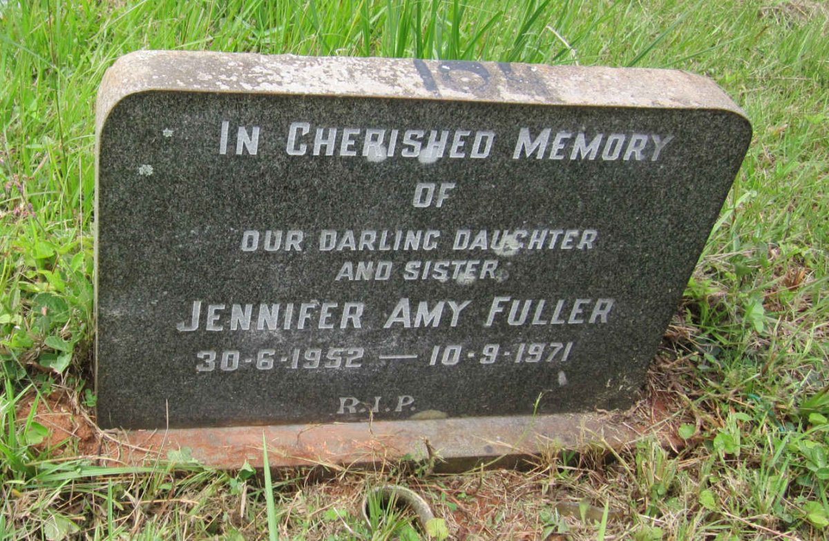 FULLER Jennifer Amy 1952-1971