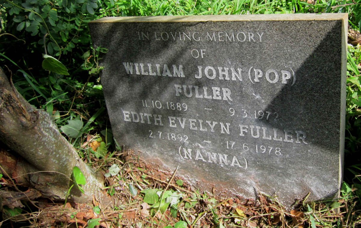 FULLER William John 1889-1972 &amp; Edith Evelyn 1892-1978