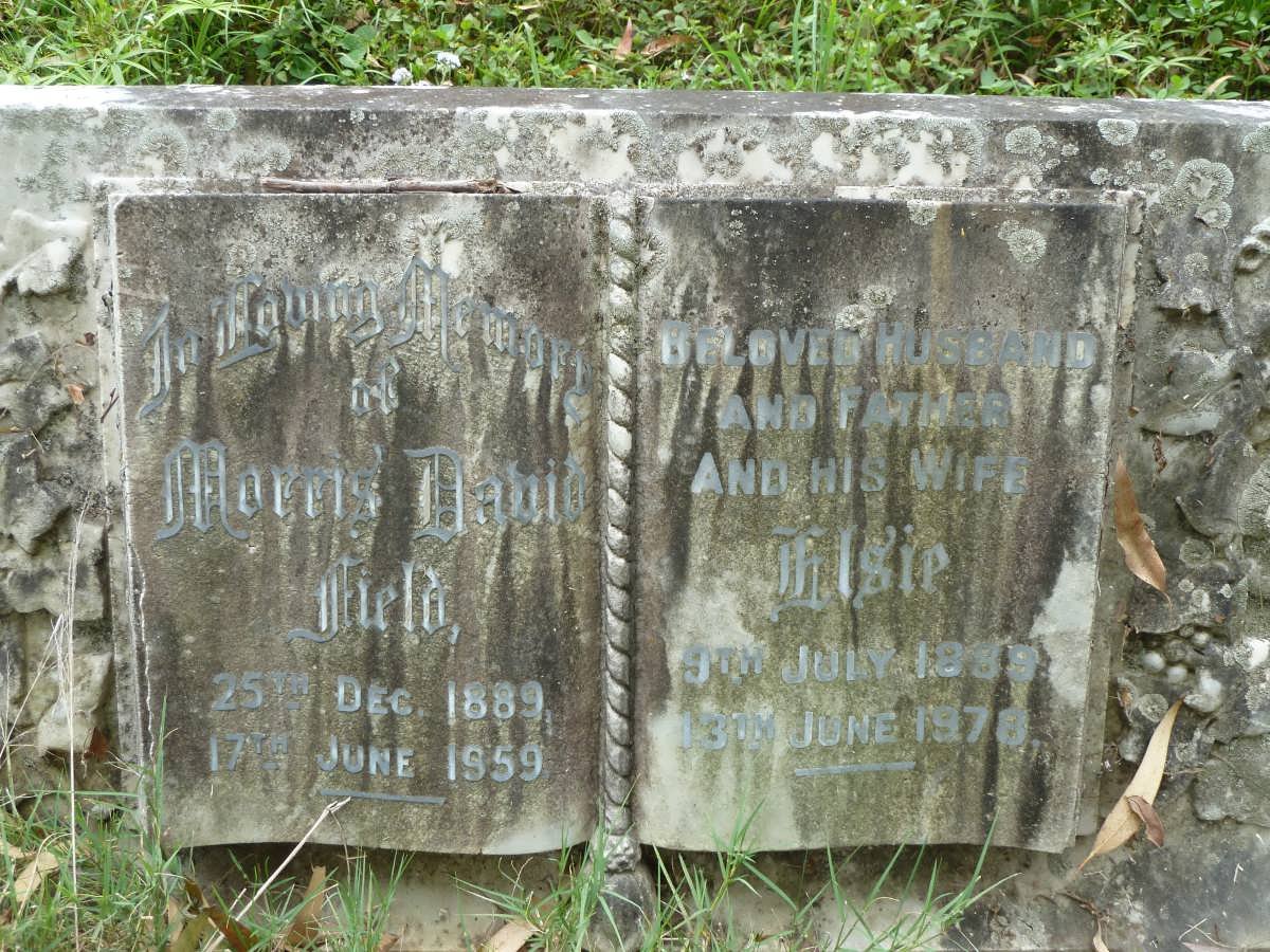FIELD Morris David 1889-1959 &amp; Elsie 1889-1978