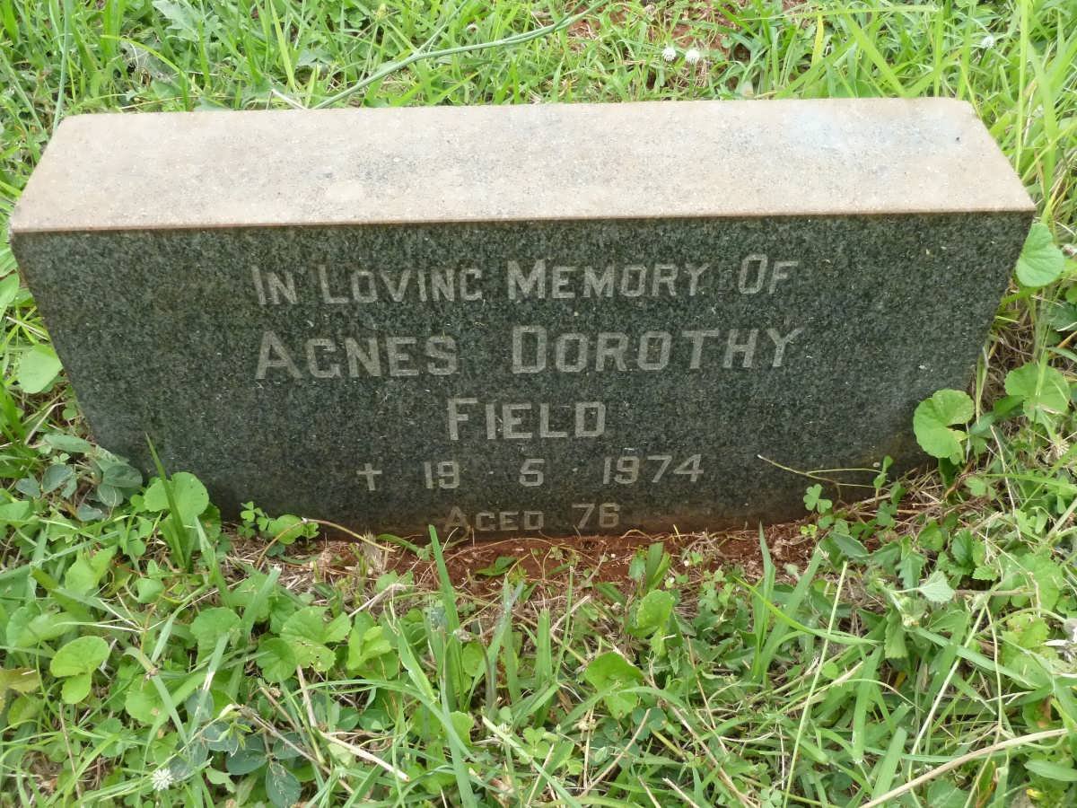 FIELD Agnes Dorothy -1974
