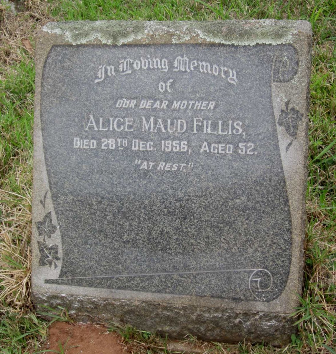 FILLIS Alice Maud -1956