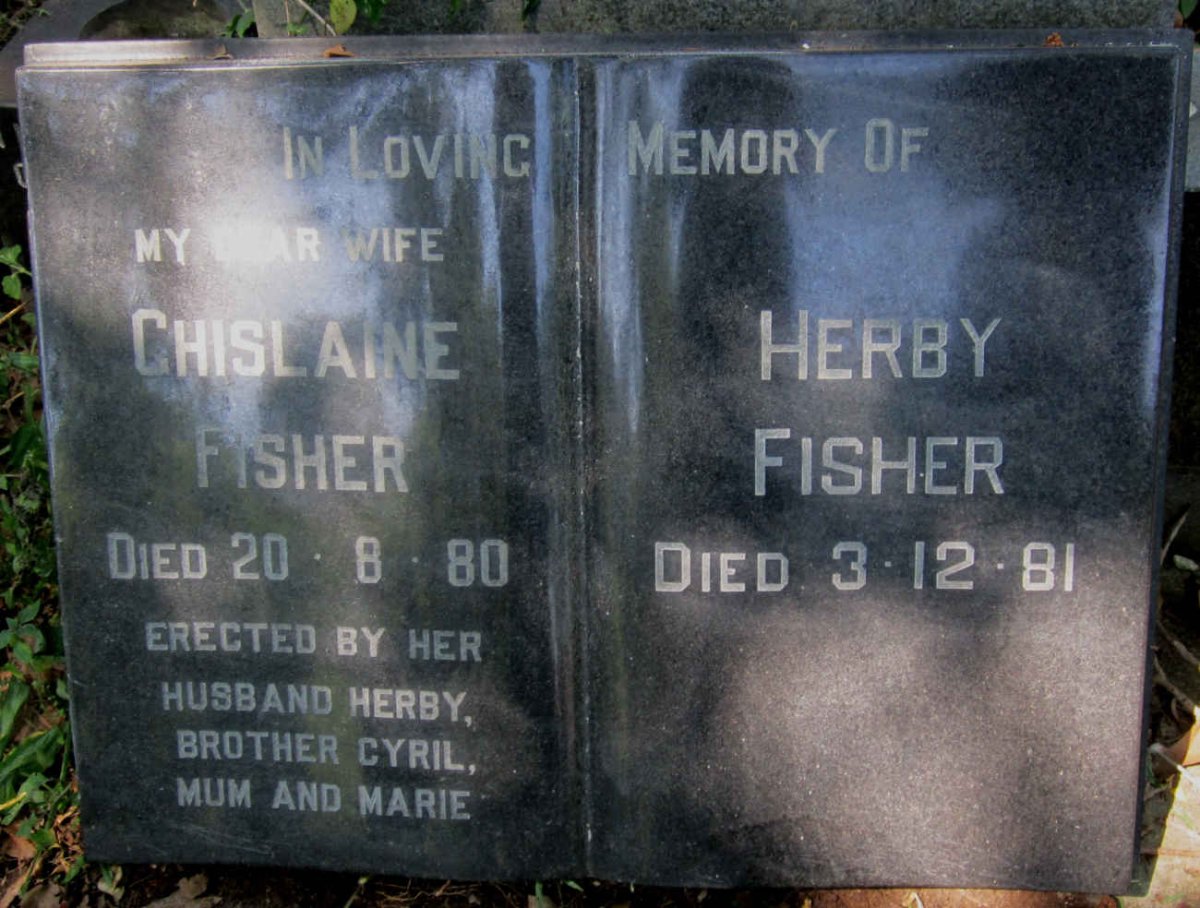 FISHER Herby -1981 &amp; Chislaine -1980