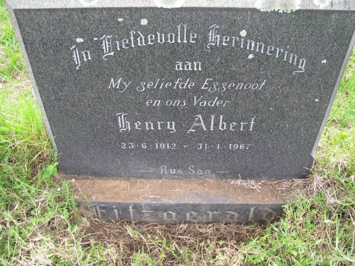 FITZGERALD Henry Albert 1912-1967