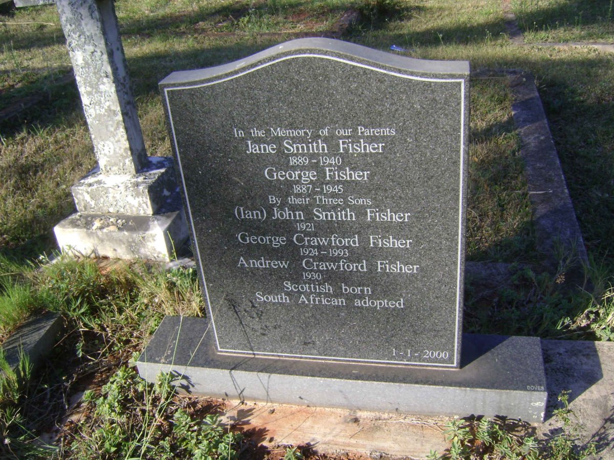 FISHER George 1887-1945 &amp; Jane Smith 1889-1940 :: FISHER George Crawford 1924-1993