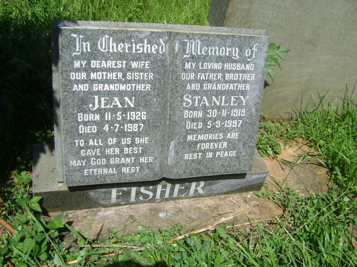FISHER Stanley 1919-1997 &amp; Jean 1926-1987